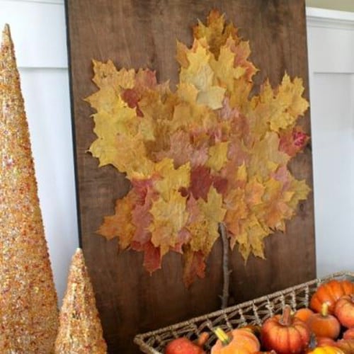 Thanksgiving Wall Art - 15 Fabulous Fall Leaf Crafts for Kids