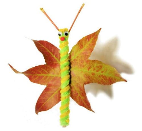 Leaf Butterflies - 15 Fabulous Fall Leaf Crafts for Kids