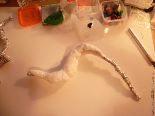 МК по созданию дракона из полимерной глины, фото № 3