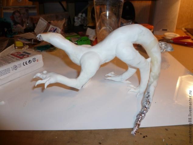 МК по созданию дракона из полимерной глины, фото № 4