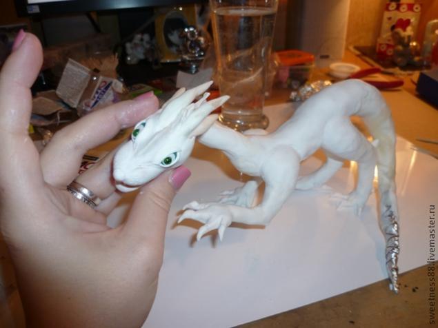 МК по созданию дракона из полимерной глины, фото № 6