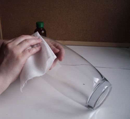 Декупаж вазы при помощи рисовой бумаги и салфеток, фото № 1