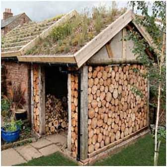 Необязательно устраивать зеленую крышу на доме, для этого подходит любая постройка!