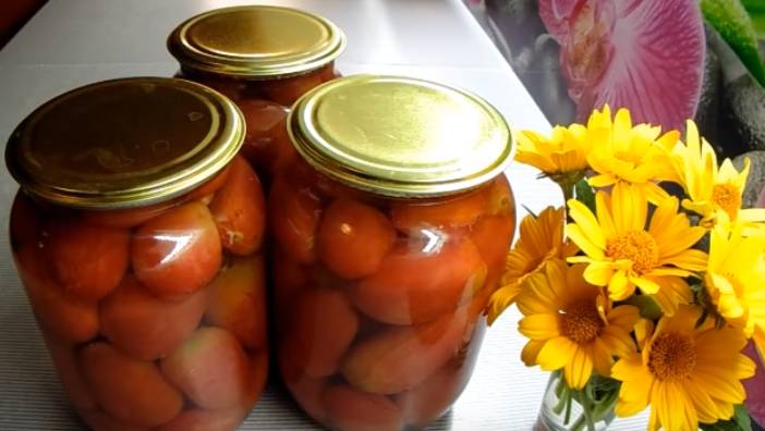 томаты в литровых банках с яблочным уксусом