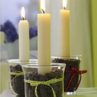 Изготовление и декор свечей на Новый год