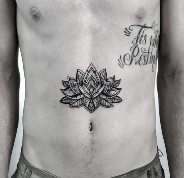 Mandala Lotus Flower Tattoo by Ishi Neve