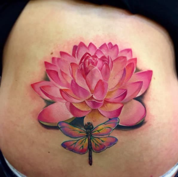 Lotus Flower Tattoo by Jose Carlos Del Campo