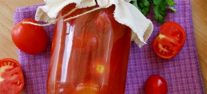 помидоры в покупном томатном соке