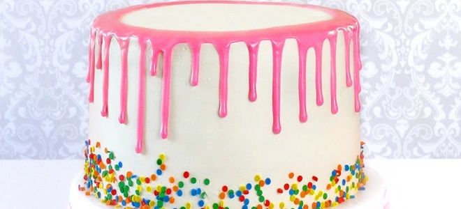 цветной ганаш для покрытия торта