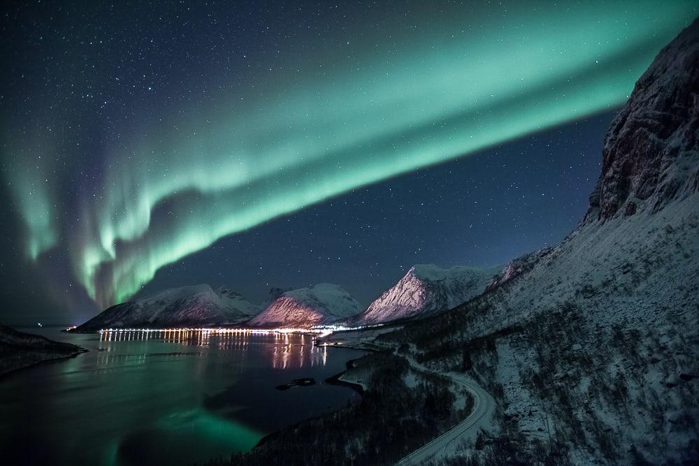 northern lights in senja, norway